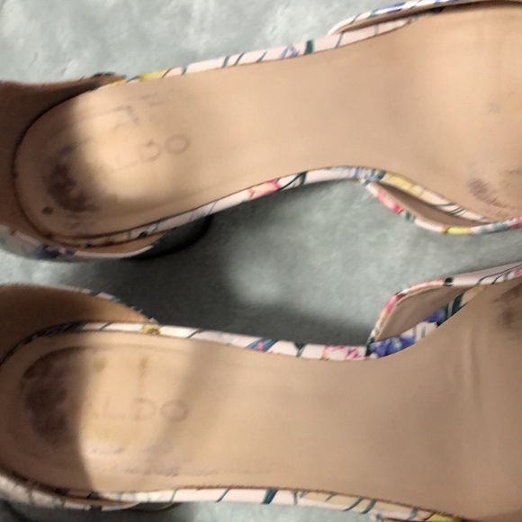 ALDO Floral Print low heels women’s size 39 - Picture 5 of 10